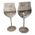 Saint-Louis Twist 1586 Mature Wine Crystal Glasses Set of 2 France For Sale