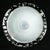Contemporary Mid-Century Modern Revival Black & White Cased Glass Bamboo Vase For Sale - Image 11 of 12