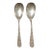 Pair of Early 20th Century Stieff Rose Serving Spoons For Sale