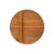 Wood Round Sculpted Solid Teak Tray by Nissen For Sale - Image 7 of 9