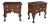 Classic Pair of Chippendale Style Walnut-Veneered Bedside Cabinets/Side Tables For Sale