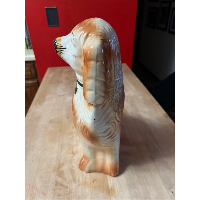 Antique Decorated Staffordshire Spaniel Dog, Circa 1860's For Sale - Image 9 of 16