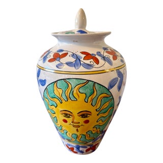 Historical World Banking Institution Rare Sunburst Vase For Sale
