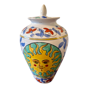 Mid 20th Century Historical World Banking Institution Rare Sunburst Vase