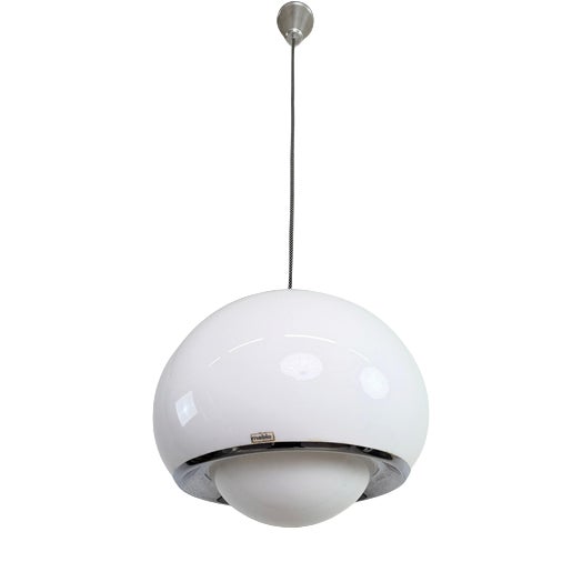 Space Age Bud Pendant Lamp attributed to Guzzini for Meblo, 1970s For Sale