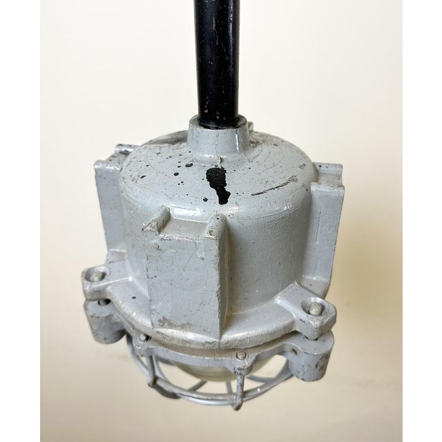 1970s Dark Grey Cast Aluminium Explosion Proof Light from Elba, 1970s For Sale - Image 5 of 17