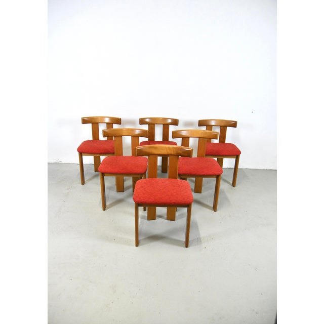 Vintage Dining Chairs by Luigi Vaghi, 1960s, Set of 6 For Sale - Image 6 of 9