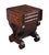 An exceptional early 19th century drop leaf sewing work table. Features a crotch mahogany frame with a drop leaf over two...