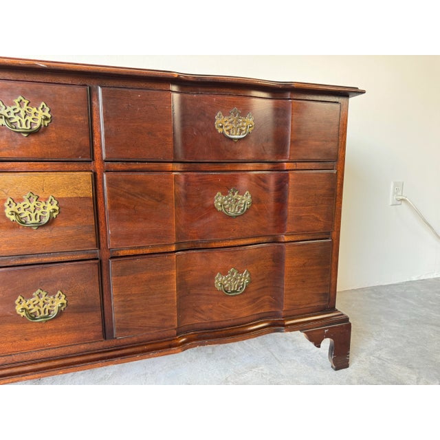 American Vintage Nine - Drawers Solid Mahogany Dresser by Century Furniture/ Sold For Sale - Image 3 of 12