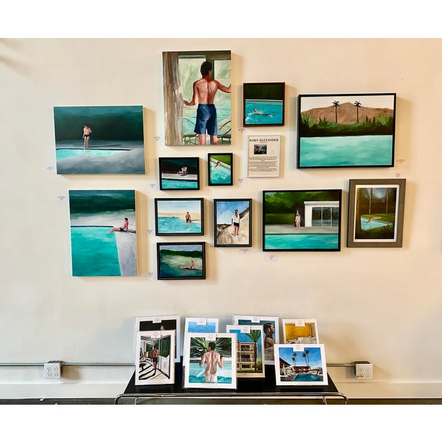 White The End of a Low Tide, Oil on Linen by Kory Alexander For Sale - Image 8 of 8