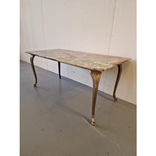 Coffee Table with Onyx Top For Sale - Image 5 of 7