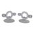Imperial Glass Company Candlewick Stem 3400 Double Candle Holders 2pc Pair 5140b For Sale