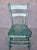 1920s 4 Antique Vintage Chair Wood Chippy Shabby Crackled Green Farmhouse Rustic For Sale - Image 5 of 7