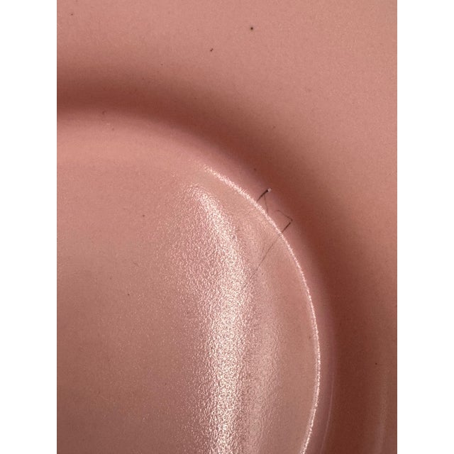 Vintage Mid-Century Blush Pink Art Pottery Bowl, Organic Form For Sale - Image 4 of 6