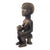 Vintage Baule Maternity Figure Sculpture Cote d'Ivoire Africa 18.5" H For Sale