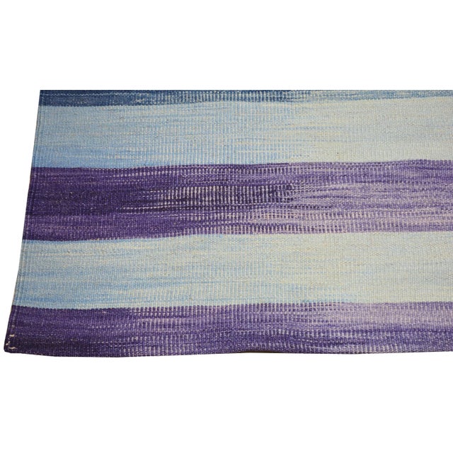Vintage Persian Mazandaran Natural Color Hand Made Organic Wool Tribal Kilim,8'x9'8" For Sale - Image 4 of 5