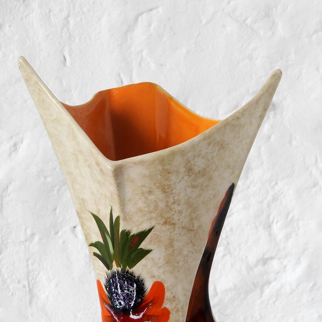 Mid-Century Modern Vintage Ceramic Vase from Tessier, France, 1960s For Sale - Image 3 of 10