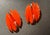 1960s 1960s MCM Jewelry Marked BSK Space-Age Foliate Lucite in Rhodium Plated Clip on Earrings, Pair For Sale - Image 5 of 7