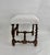 White 19th C French Louis XIII Style Walnut Stool W/ New Boucle Textile For Sale - Image 8 of 15