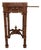 20th Century, Chinese Chippendale, Mahogany, Occasional Table, Lamp, Side/Tea Service, W/Sliding Drawer, Fretwork, and a Finial, 1970 For Sale