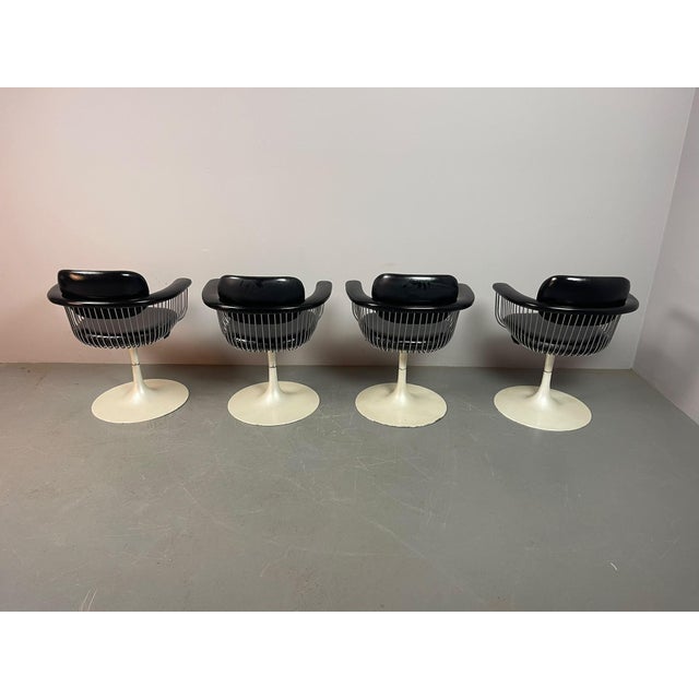 Vintage Swivel Dining Chairs attributed to Rudi Verelst for Novalux, Belgium, 1970s, Set of 4 For Sale - Image 6 of 16