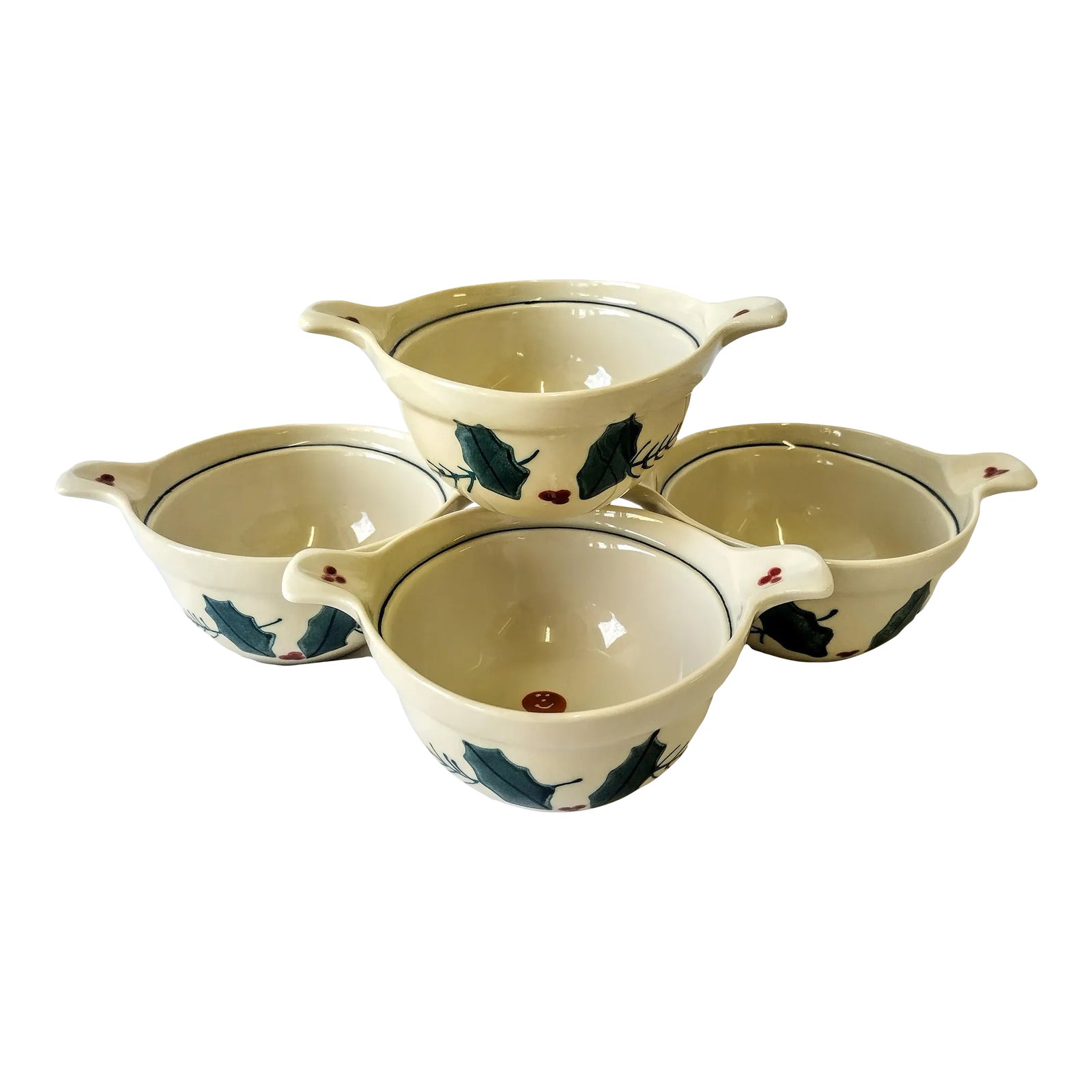 "Gingerbread" by Noble Excellence; Au Gratin Bowls Set of 4 Chairish