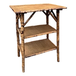 19th Century English Bamboo Side Table For Sale