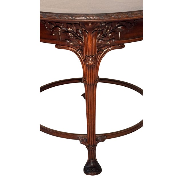 Art Nouveau Louis Majorelle Art Nouveau Mahogany Center Table, France Circa 1900 For Sale - Image 3 of 9