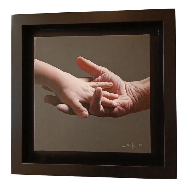 Filippo Manfroni, My Sun, 2000s, Oil on Canvas, Framed For Sale