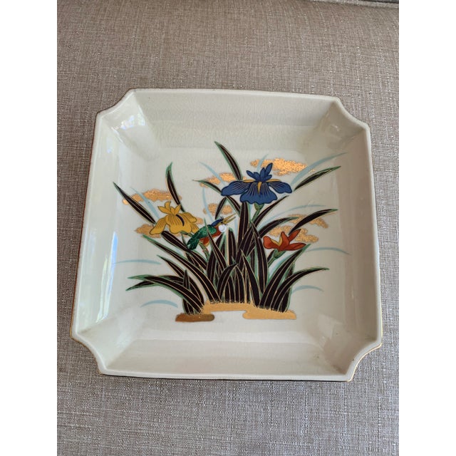 Ceramic Vintage Japanese Decorative Porcelain Toyo Plate For Sale - Image 7 of 7