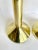 Vintage Brass Modern Candle Holder Set of 2 For Sale In Los Angeles - Image 6 of 7