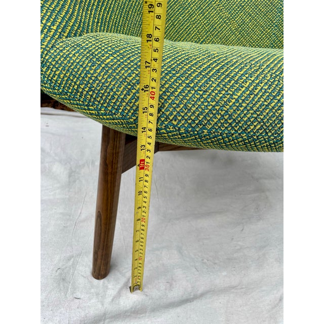 Keilhauer 71150 Walnut Lounge Chair Mid-Century Inspired For Sale - Image 11 of 12