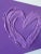 Abstract Purple Abstract Heart Painting For Sale - Image 3 of 8