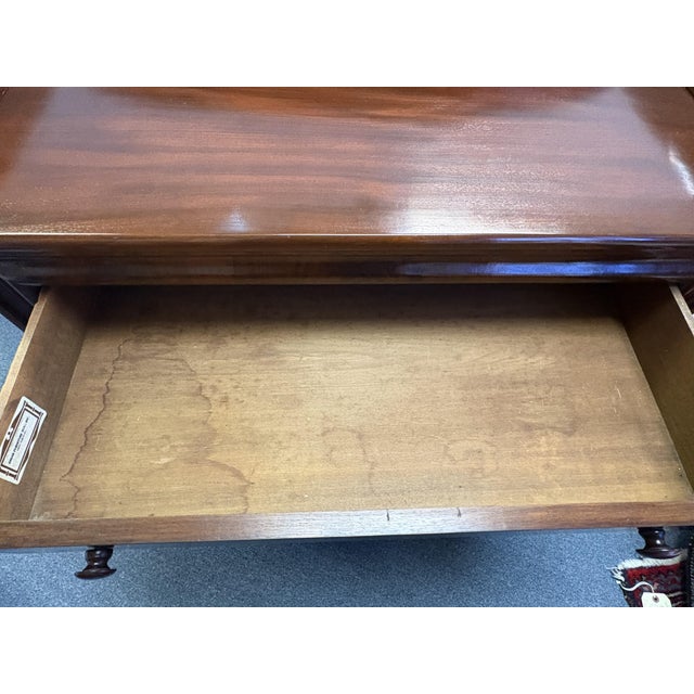 Mid 20th Century Mahogany Dry Sink Cabinet With Backsplash, Lock & Key For Sale - Image 11 of 18