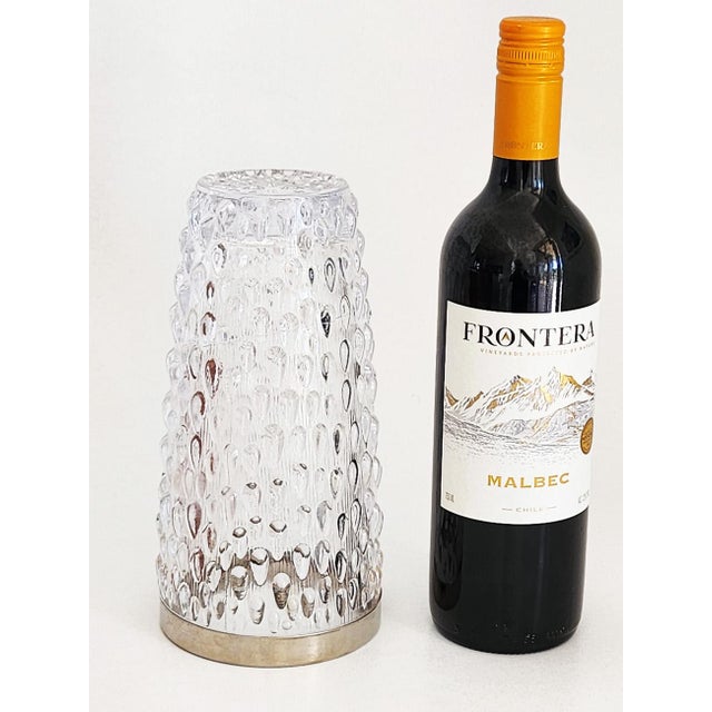 Iittala 1960s Czech Crystal Teardrop Vase With Silverplate Band For Sale - Image 4 of 10