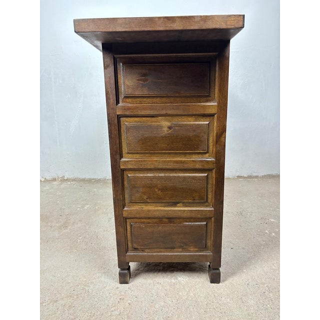 Vintage Rustic Cabinet Chest with One Drawer, 1940s For Sale - Image 9 of 11