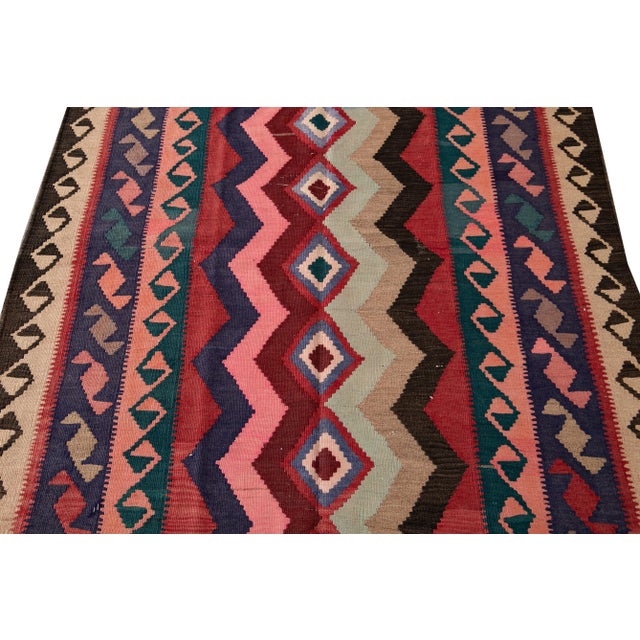 Mid-20th Century Vintage Persian Kilim, 4'7" X 10'5" For Sale - Image 12 of 12