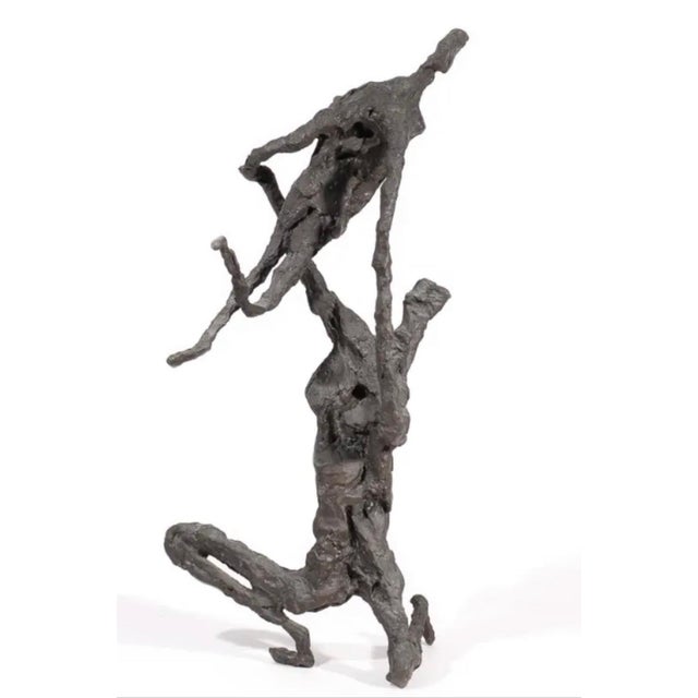 Metal Gerard Koch, Large Bronze Modernist Sculpture Acrobats 1/3 French German Artist Gerard Koch, c.1960's For Sale - Image 7 of 12