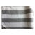 Indoor Outdoor Sunbrella White and Grey Striped Fabric For Sale