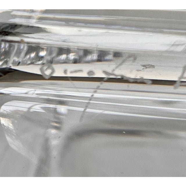 Vintage Orrefors Lead Crystal Monogrammed Decanter For Sale - Image 10 of 11