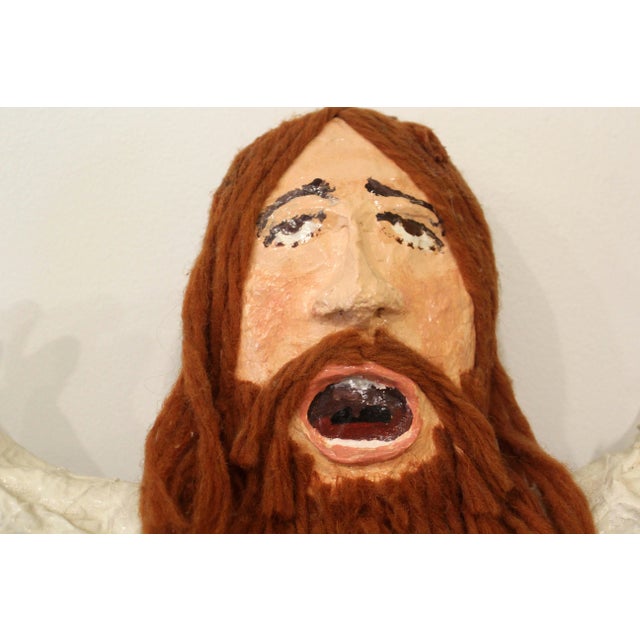 Contemporary Whimsical Mike Leaf the Messiah, Bob Dylan & the Rebbe Paper Mache For Sale In Detroit - Image 6 of 12