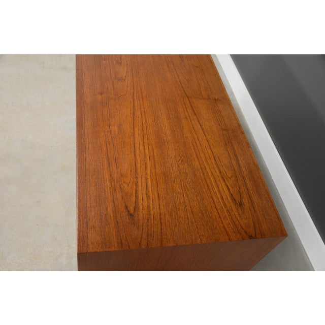 Wood 1960s Refinished Erik Buch 60” Teak Long Dresser For Sale - Image 7 of 10
