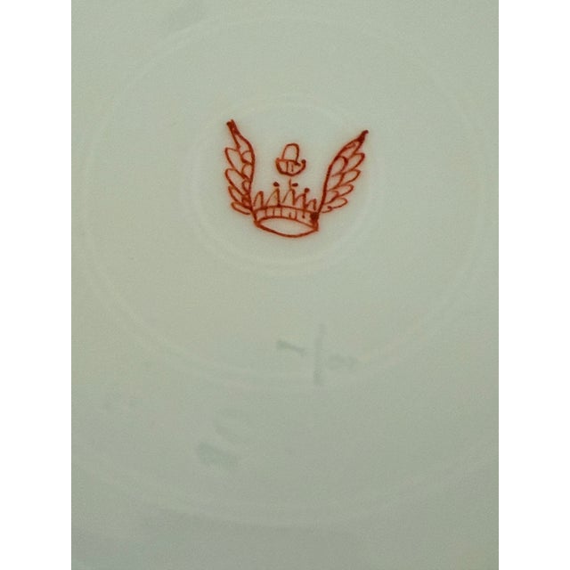 Antique c.f. Boseck Bohemian Japonisme Dessert Plates, Set of Six, Circa 1880–1910 For Sale In West Palm - Image 6 of 6