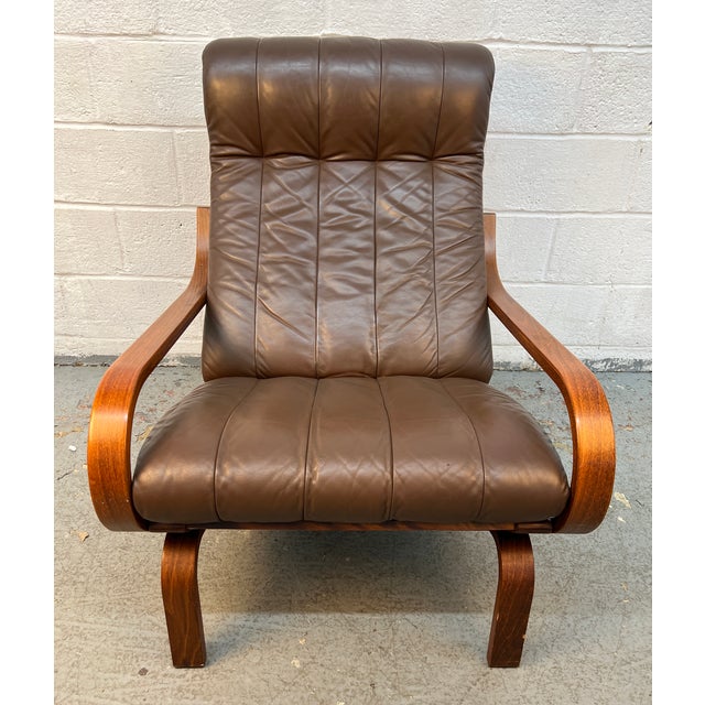 Mid 20th Century 'Orbit' Lounge Chair and Ottoman Designed by Ingmar Relling for Westnofa For Sale - Image 10 of 15