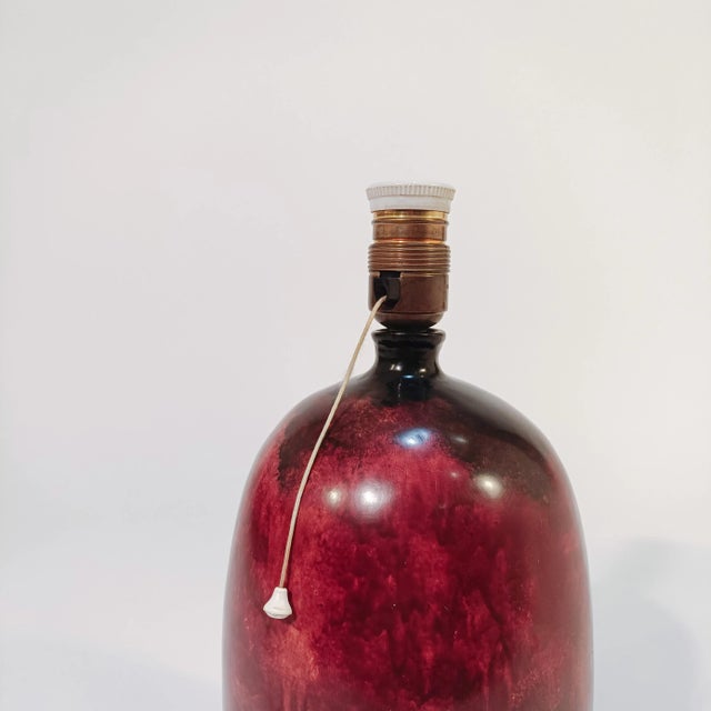 Italian Painted Ceramic Table Lamp, 1960s For Sale - Image 6 of 10