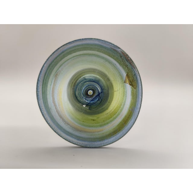 Vintage Roman Mouth-Blown Filigree Glass Jug with Twisted Handle, 1950s For Sale - Image 4 of 8