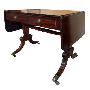 Mid 19th Century English Regency Sofa Table/Desk