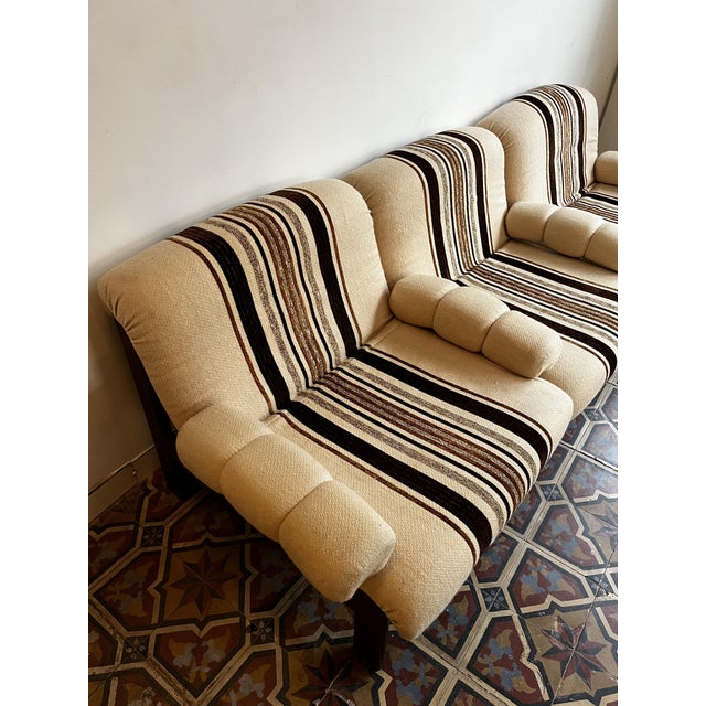 Cream Vintage Modular Sofa, 1970s, Set of 3 For Sale - Image 8 of 13
