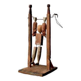 Vintage Folk Art Acrobat Whirligig, Circa 1st-Half 20th Century For Sale
