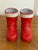 Textile Vintage 1930s Pair of Santa Boot Candy Holders Made in Germany For Sale - Image 7 of 9